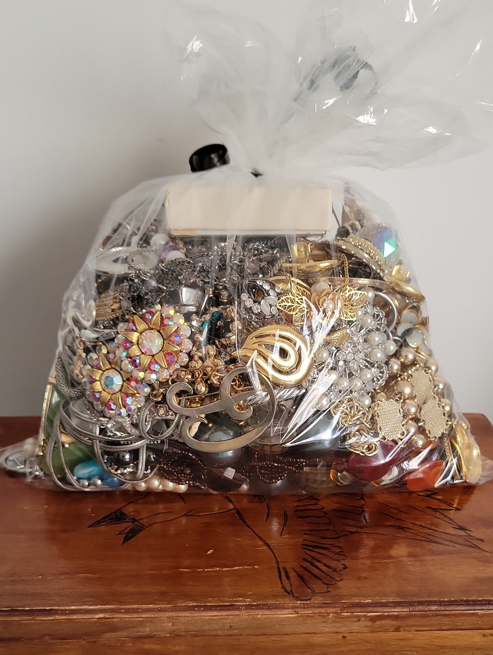 Mixed Mystery Bag Of Costume Jewelry 4lbs